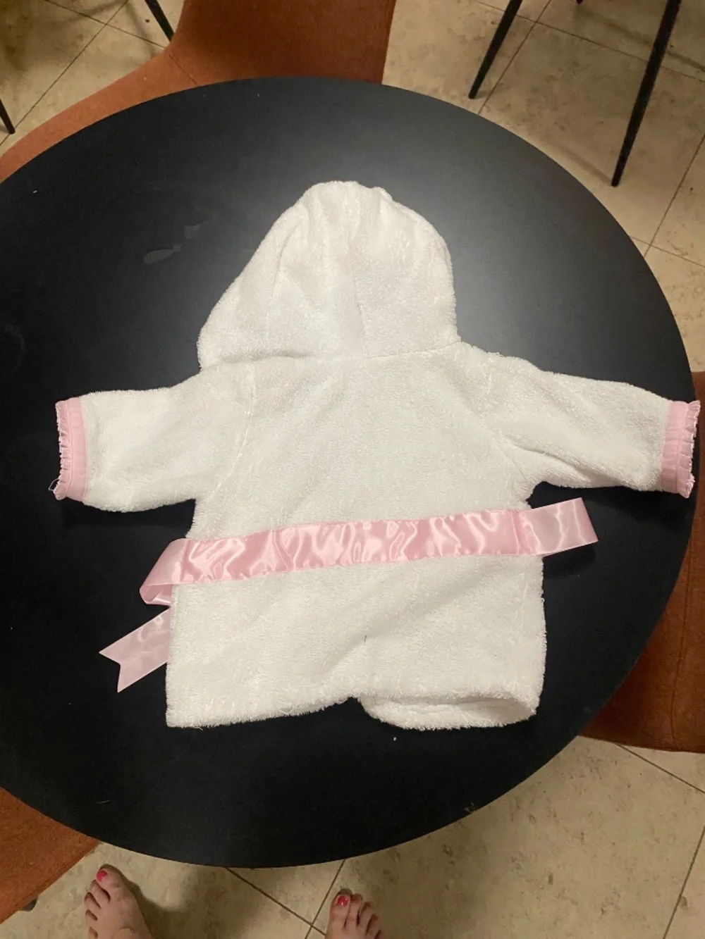 Baby Aspen Little Princess Tiara Hooded Spa Robe- 0-9 mo